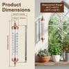 Buiten thermometer Decoratieve Buiten thermometer Waterdicht Geschikt voor Buitenmuur Raam Tuin Kas Terras Garage