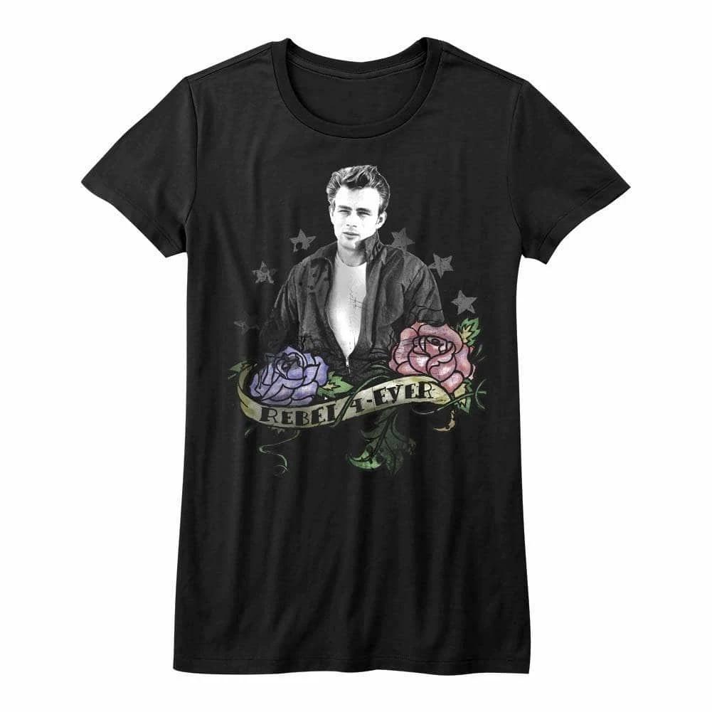 James Dean Rebel 4 Ever Tattoo Women s T Shirt L