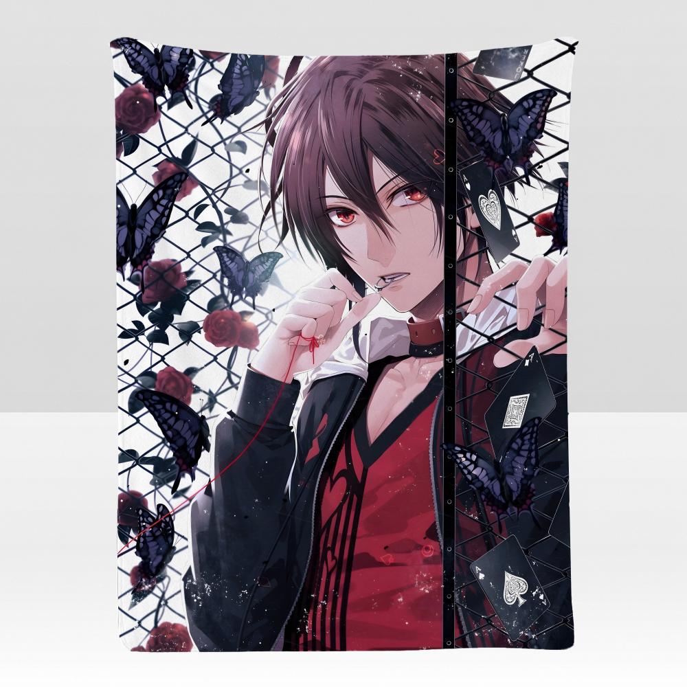 anime AAmnesia Story Throw Soft Flannel Blanket for Bed Bedroom Sofa Picnic Throw Skinfriendly Breathable Gift Cover