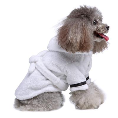 Soft Ultra-absorbent Pet Supplies for Small Large Dog Shower Nightwear Dog Towel Dog Bathrobe Pet Pajamas Pet Bath Towels