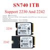 1T M.2 2230 2242 SSD NVMe PCIe4x4 PC SN740 For Steam Deck ASUS ROG Flow X Laptop