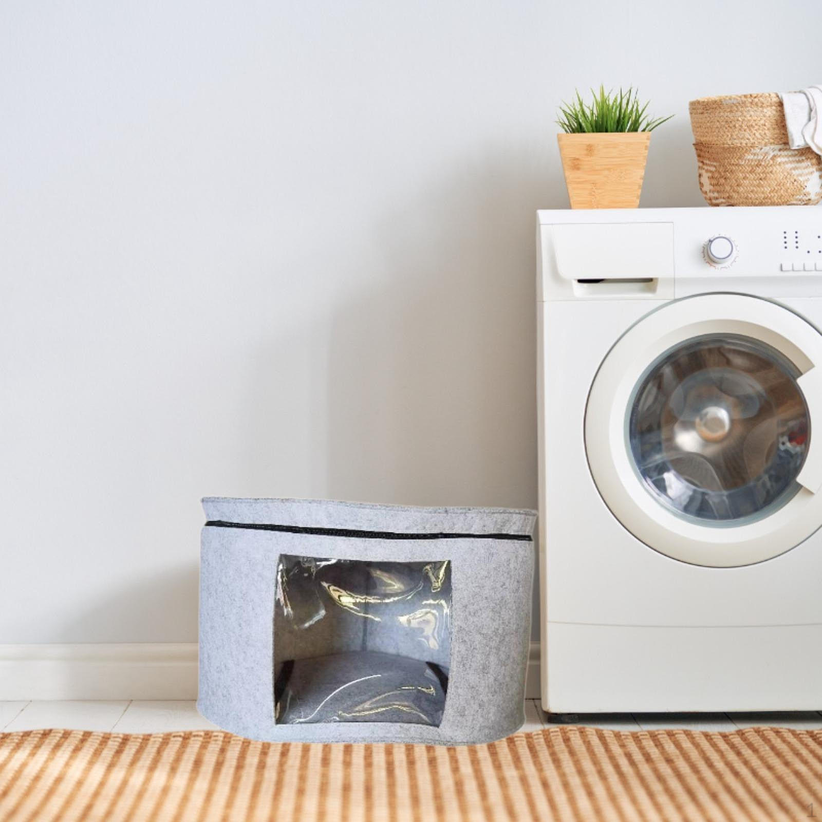 

Складной ящик для хранения шляп, корзина для одежды, большая емкость, универсальная круглая с крышкой для бочки S