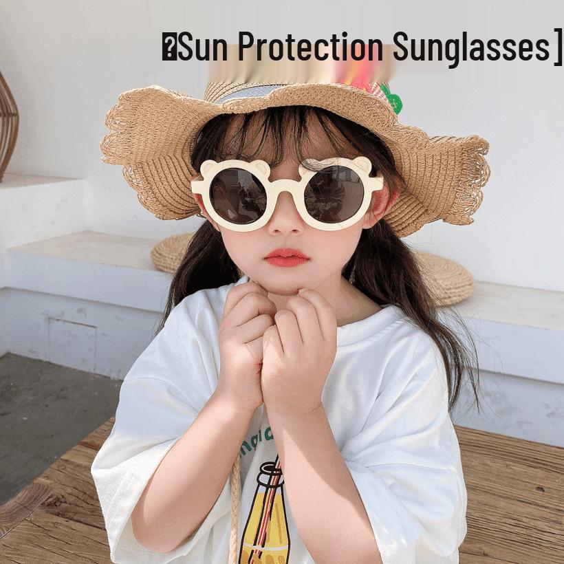 

Little Bear Children s Sunglasses: Cute, Trendy Sunscreen Shades for Boys and Girls Little Bear Orange Red - 1 piece