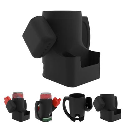 Bierdosenhalter und Feuerzeug-Organizer-Becher 3D-gedruckter Aufbewahrungsbecher mit Griff Universal-Bierständer Lustiges Partygeschenk für Männer