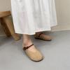 Johnature Breathable Genuine Leather Soft Soled Women's Shoes Summer New Retro Hollow-out Flat Sandals