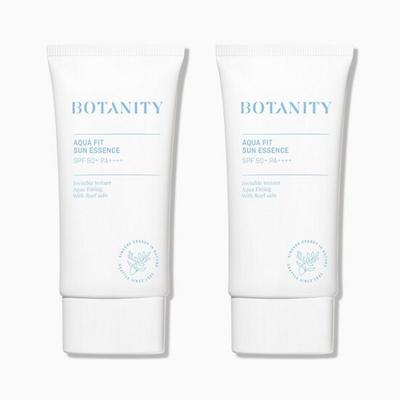 Feuchtigkeitsspendend/klebt nicht/Botanity Aqua Fit Sun Essence SPF50PA+, 50ml, 2 Stück.