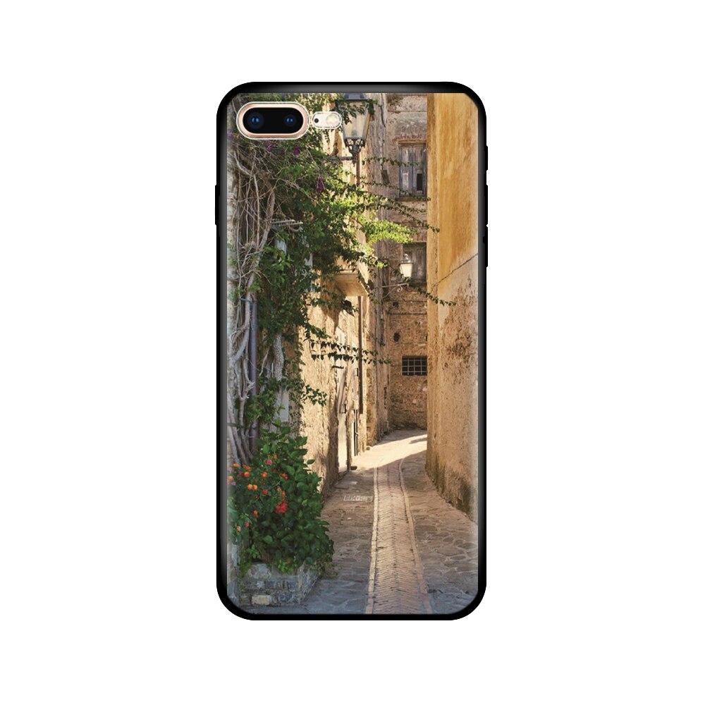 For Iphone 7 8 Case Silicon Soft Tpu Shell Cover For Apple iPhone 7 8 Plus Bag Funda Coque Etui Bumper Paiting Black Tpu Case