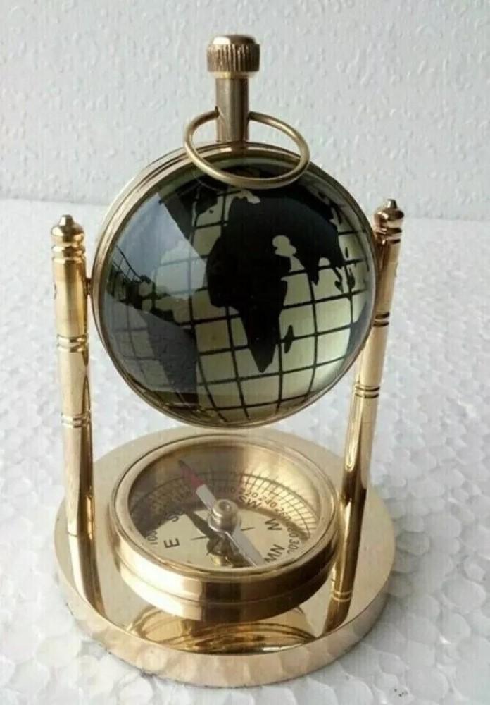 Uhr Schreibtisch Vintage Tischplatte Antik Tischplatte Messing Dekorativ Geschenk