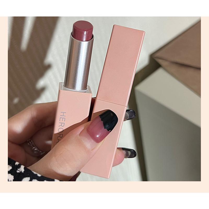 HER ORANGE~Powder Mist Magnet Buckle Lipstick Whitening Matte Long Lasting Lip Glaze for Women