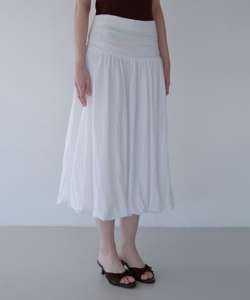 ODER Smoke Balloon Volume Skirt - Ivory