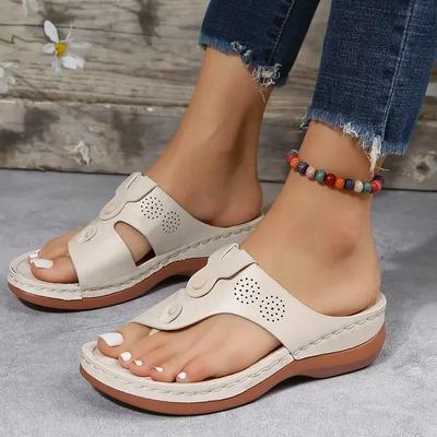 Sandals Women Retro Heels Sandals Summer Shoes Women Slip On Leopard Wedge Sandalias Mujer Soft Heeled Slippers Indoor Outdoor