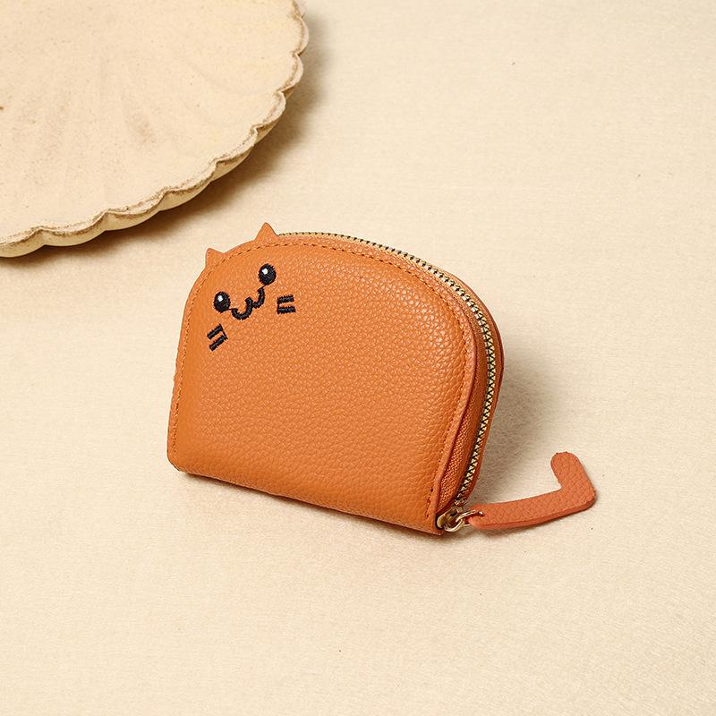 Cute Cat Card Holder for Women 2024, Small, Multi-Card Slot, High-End Cartoon Coin Purse
