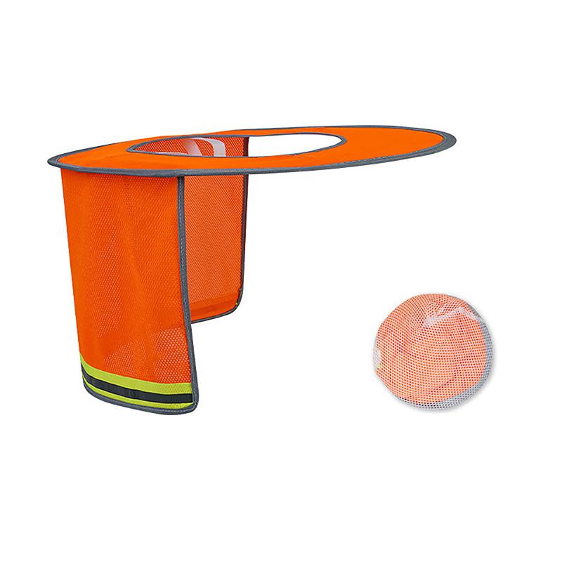 8 styles Summer Sun Shade Safety Hard Hat Neck Shield Helmets Reflective Mesh Reflective Cap Cover For Construction Workers