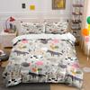 Farm Animals And Plants. Print Bedding Set 1 Duvet Cover 2 Pillowcases For Adult And Children Luxury Gift Full Size