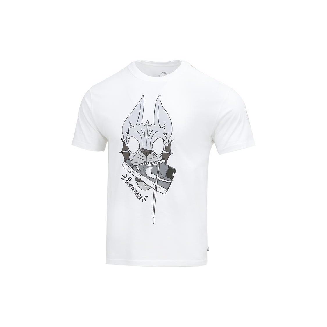 Men s Nike Pattern Printing Short Sleeve White T-Shirt DN7329-100 L