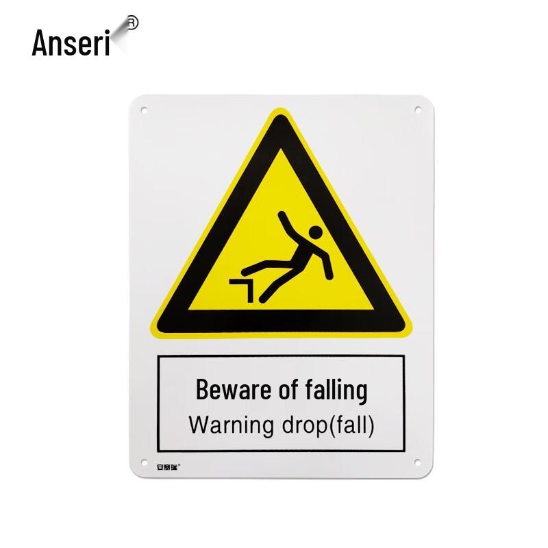 Anserui Beware of Falling Safety Sign 250×315mm