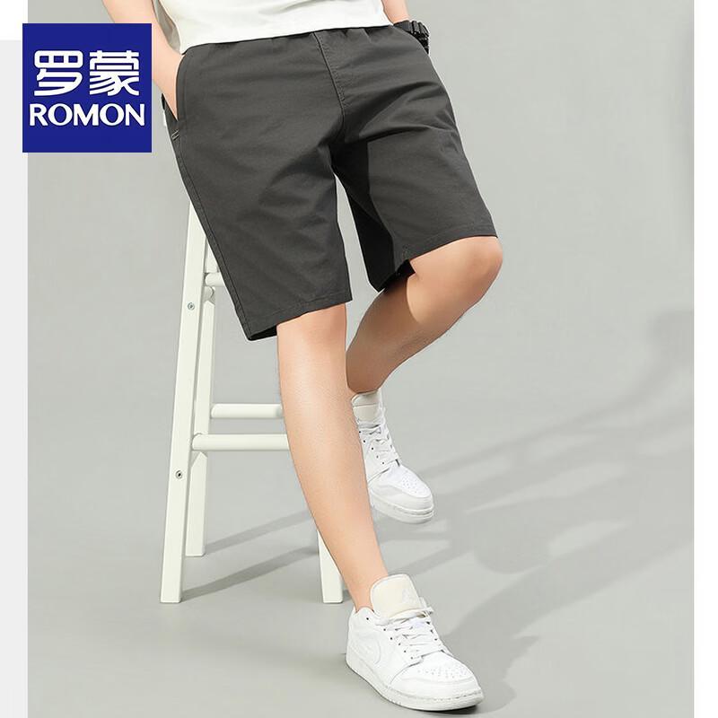 Romon Men s Loose Fit Cotton Blend Mid-Length Shorts 6XL