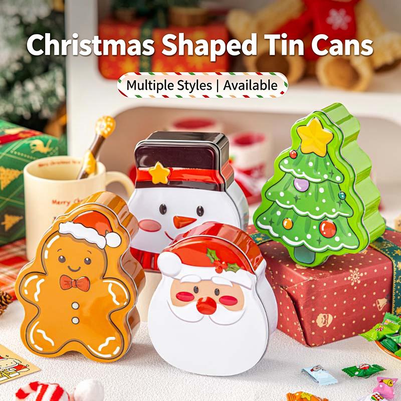 Weihnachtliche Blech Süßigkeitenboxen Mehrere entzückende Designs Für Weihnachtsgeschenke Partygeschenke Heimdekoration