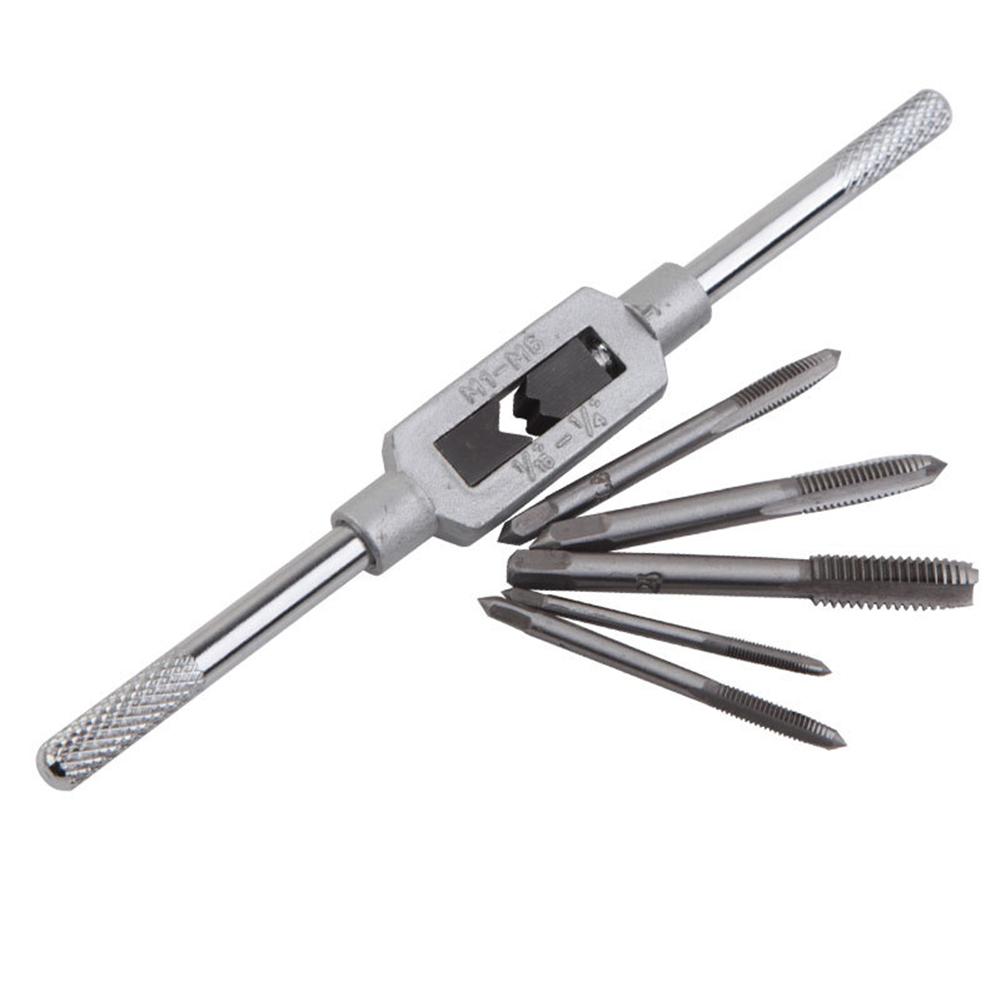 Machinery Repair Tools Adjustable Tap Die Set Threading Repairs ForM3*0.5mm, M-4*0.7mm, M5*0.8mm, M6*1.0mm, M8*1.25mm
