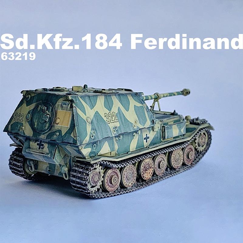 63219 1/72 Scale German Ferdinand SD.KFZ.184 Anti-tank Destroyer Kursk 1943 Simulation Tracked Tank Model Display Collectible