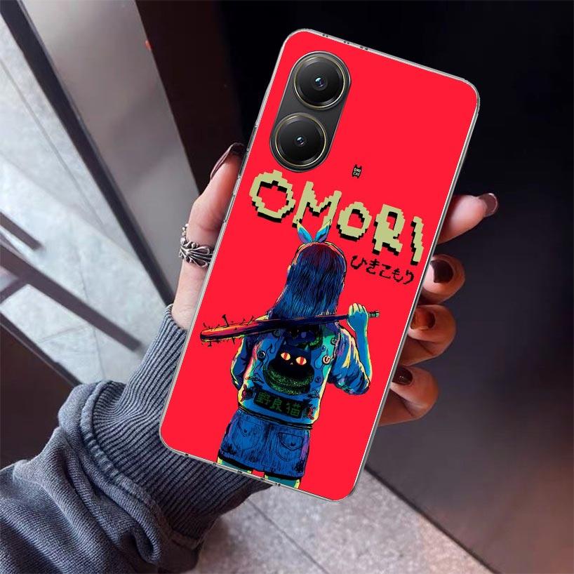 Game O-Omori Cartoon Phone Case For Xiaomi Poco X5 X6 X7 Pro F7 Ultra M7 Redmi 15C 15 13C 13 12C 12 10 10C 10A 9 9C 9T 9A Cover