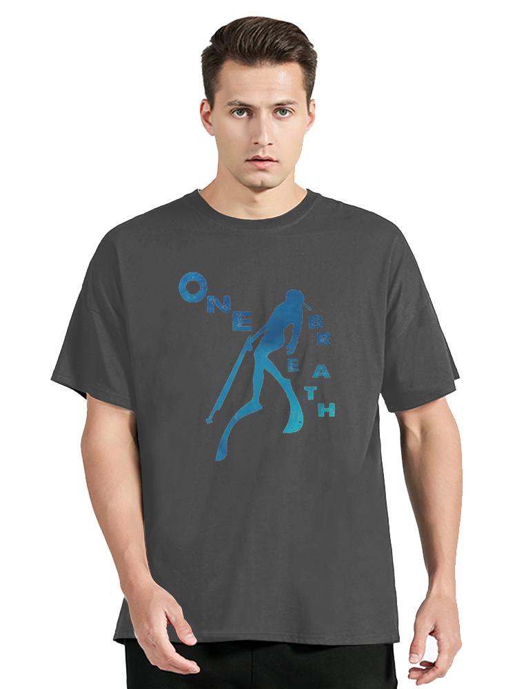 One Breath Spearfishing Freediving Lovers Casual TShirt Dive Scuba Diving Style Tops Casual Clothes Unisex Short Sleeve Unique Gift