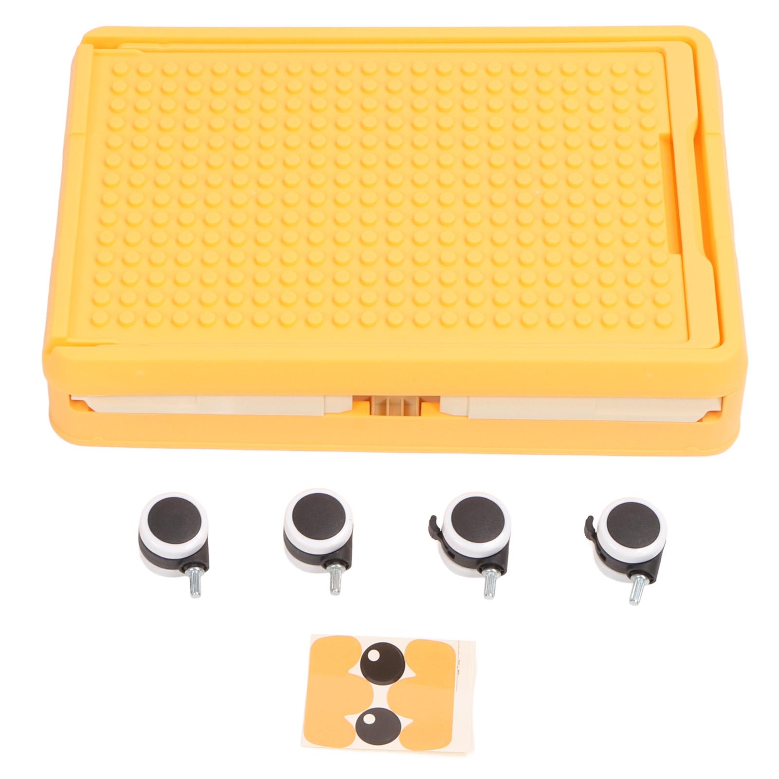 

Контейнер для хранения игрушек на колесах, органайзер для хранения игрушек, контейнер с крышкой и колесами, детские строительные блоки