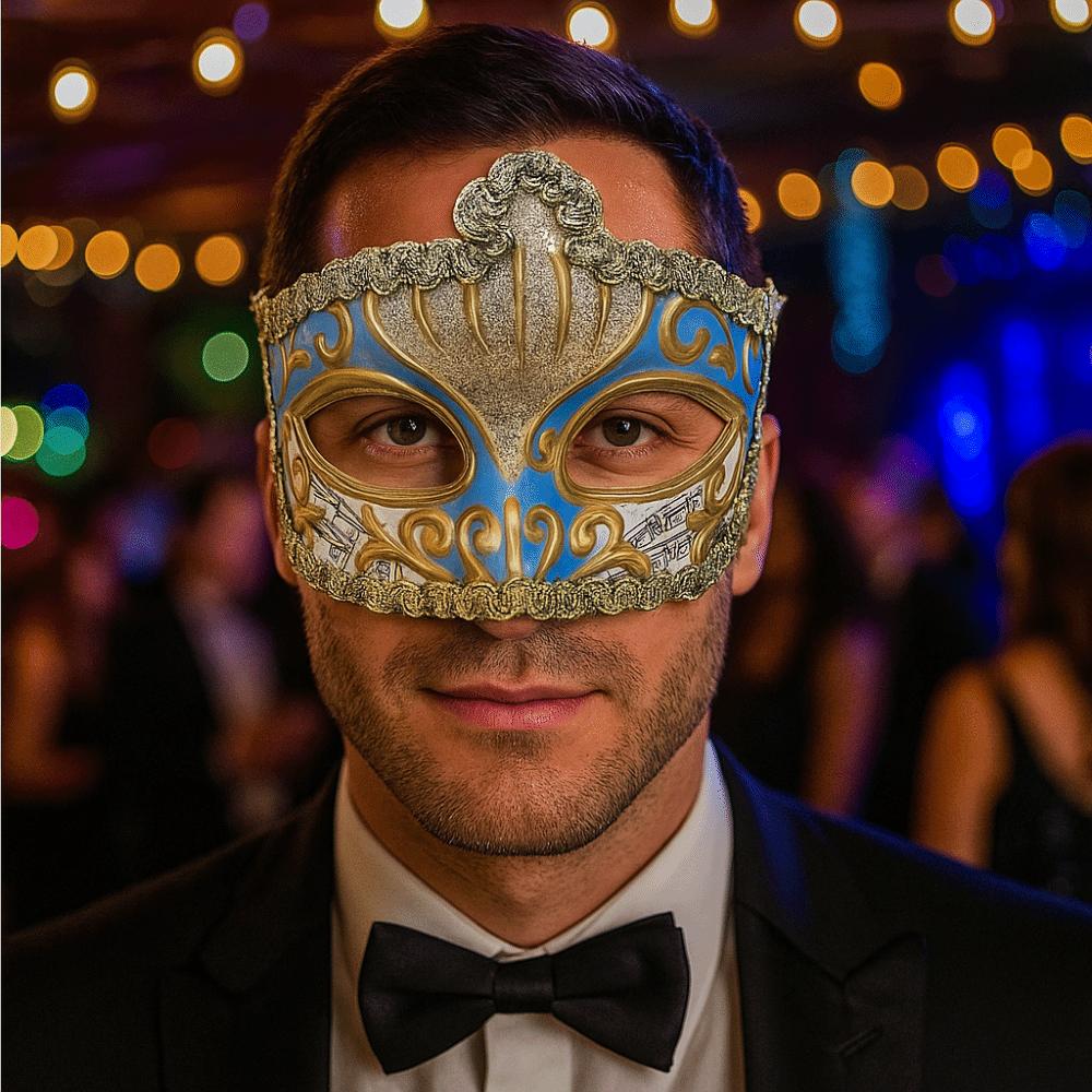 Party Cosplay Props Glitter Mask Plastic Venice Mask Simple Halloween Masks  Photo Prop