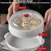 2025 Microwave Oven Steamer Double Layer Heating Steamer Box Multi-function Steamer Box Steamed Bun Food-grade Dish Containers