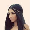 Sequins Elegant Head Chain Hiphop Punk Alloys Head Chain Bridal Head Chain for Halloween Parties and Bridal Costumes
