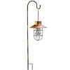 Outdoor Waterproof Retro Wrought Iron Solar Hanging Light for Garden and Camping