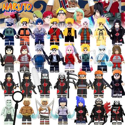 TopLovely  Minifigures Naruto Uzumaki Naruto Uchiha Itachi Sasuke Six Ways Tokashi Building Blocks Toys for Kids