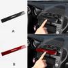 Real Soft Carbon Fiber Trim Sticker For Mercedes Benz SLK R171 2004 2005 2006 2007 2008 2009 2010 Central Air Outlet Accessories