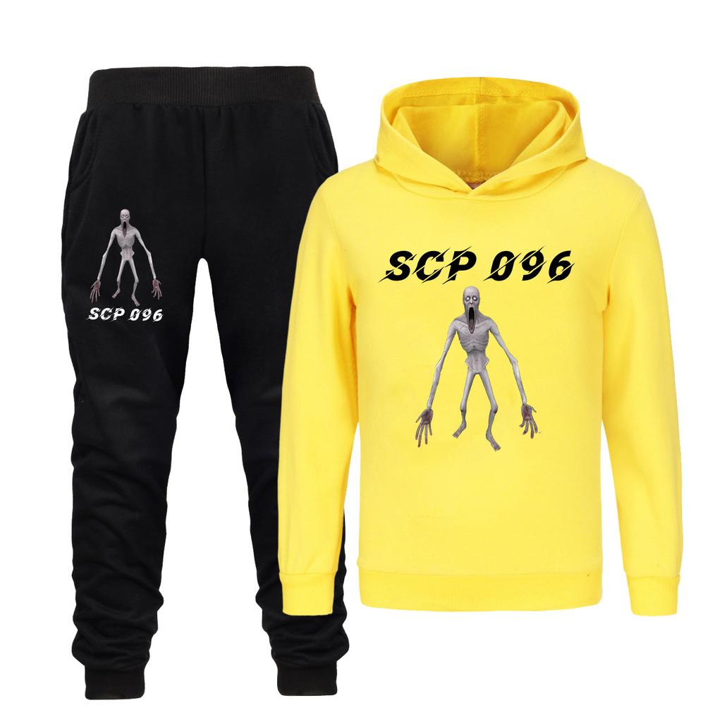 Shy Guy Fondazione SCP Fantascienza Tuta per Bambini Felpa+Pantaloni Set Tuta per Neonate Abbigliamento per Bambini