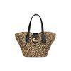 New COACH Straw Leather Dumpling Bag Handbag, Shoulder Bag Women's Gold & Black CH741-BNABK