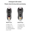 AABKR1 For Porsche Cayenne Mancan Panamera 911 718 Boxster Cayman Taycan 2010-2024 Car Key Paint Case Bordeaux Red Shell Replacement