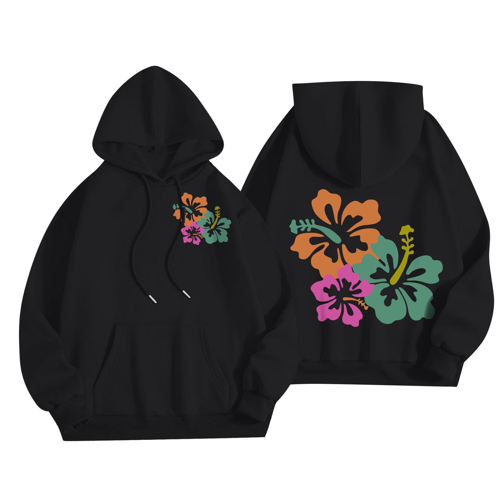 

Женская мода, женский легкий пуловер с длинными рукавами и карманами, толстовка с капюшоном в стиле консервативного стиля XL