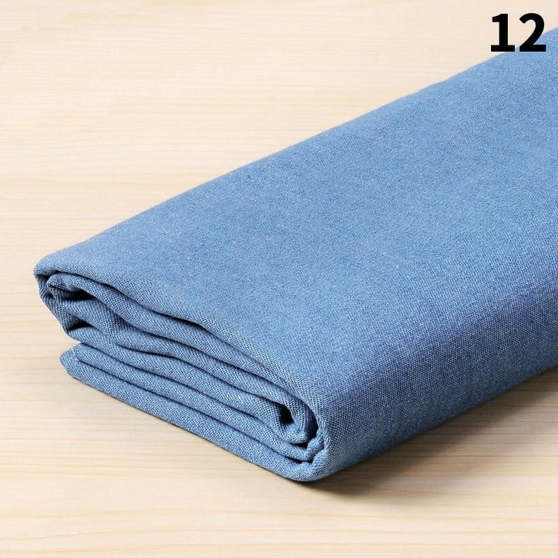 50x145cm Thin / Thick Stretch Cotton Denim Fabric Retro Style Washed Soft Denim Cloth For DIY Skirts Coat Pants Sewing Material