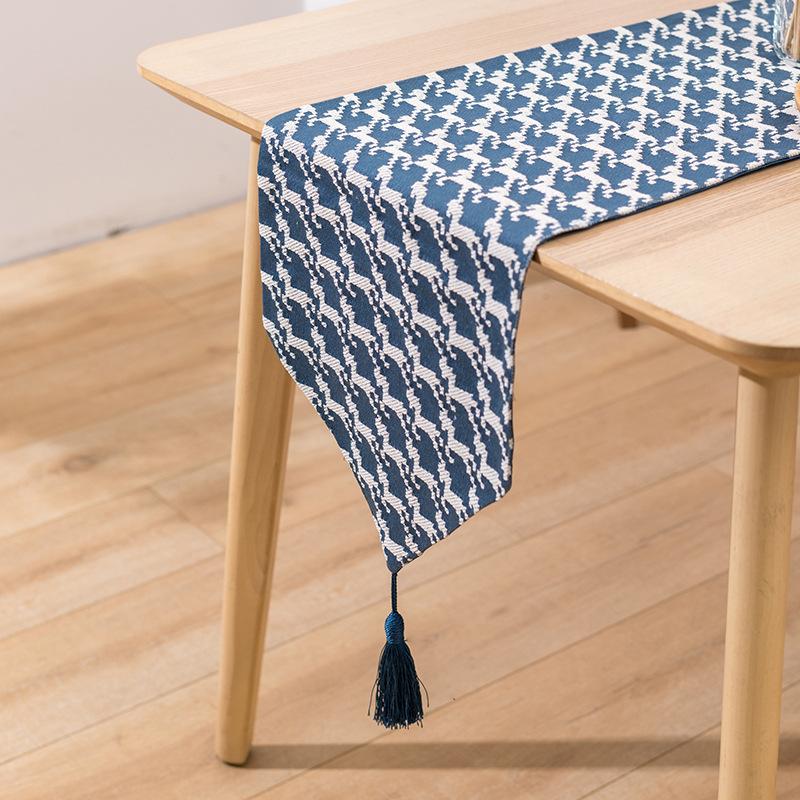 Bandeira de mesa de algodão leproso jacquard vento marroquino lenço de cauda de cama armário de sapatos de tv capa de mesa de cabeceira pano decoração de casa bandeira de mesa