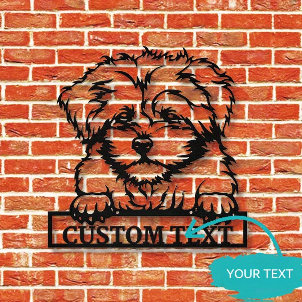 Custom Bolonka Zwetna Dog Metal Sign, Personalized Name Plate Wall Decor