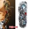 Waterproof Full Arm Floral Tattoo Stickers - Cross-Border Design for Europe & America