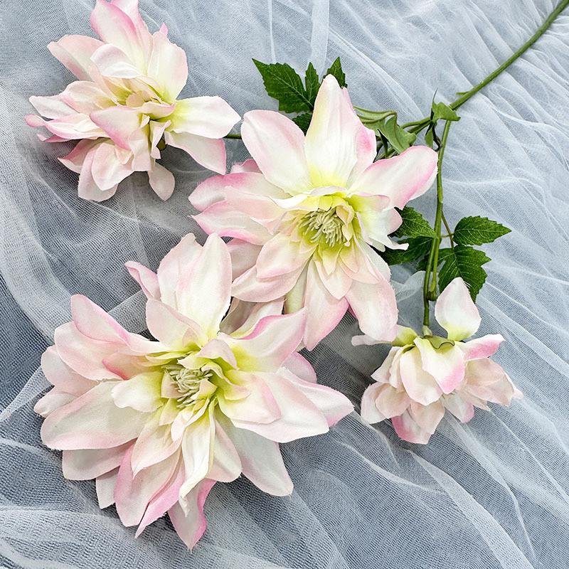 Artificial Dahlia Flower Wedding Hotel Restaurant Decoration Desktop Ornament