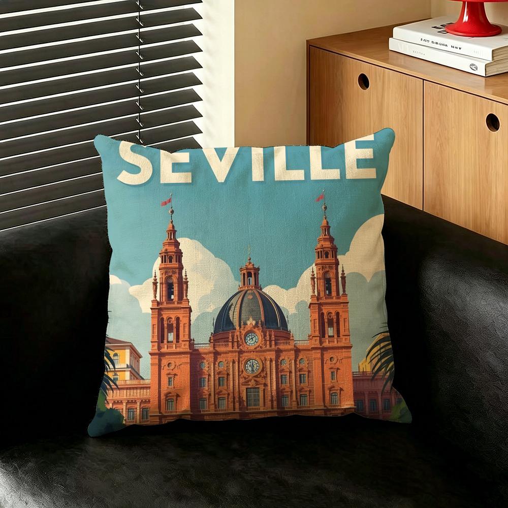 Art SSpain CCulture SSeries Cushion Cover Creative  pillowcases for interior decoration office living room home Car hot