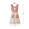 1pcs Cute Floral Cotton Apron for Home Kitchen Stain Resistant Cafe Uniform & Housewear with Adjustable Apron