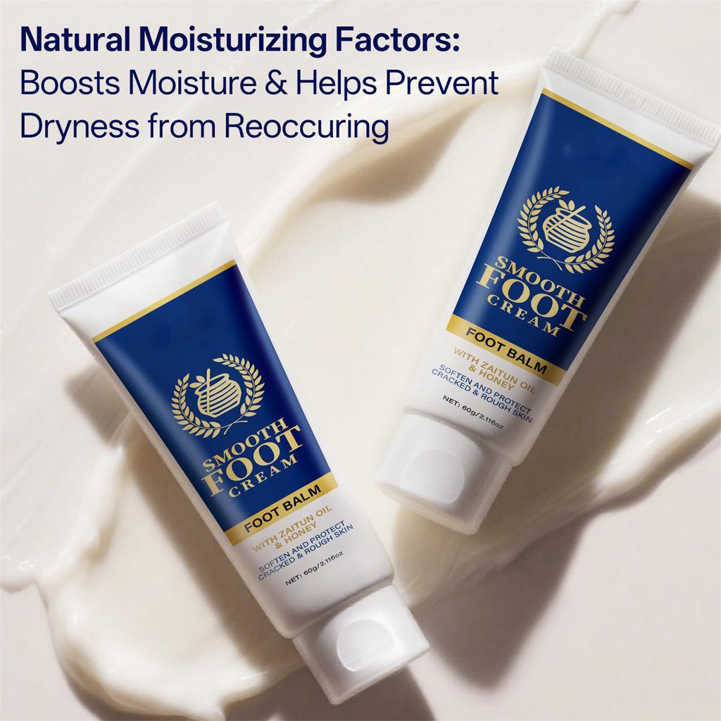 Creme para os Pés com Azeite de Oliva e Mel Suaviza e Repara a Pele Seca e Áspera 60g Creme para os Pés