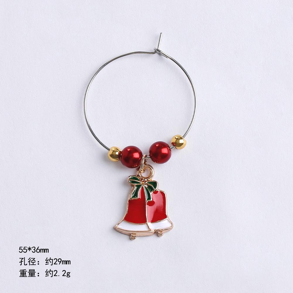Christmas Glass Cup Identifier Santa Claus Hat Wine Glass Decor Ornaments Christmas Decorations Navidad Noel New Year 2026