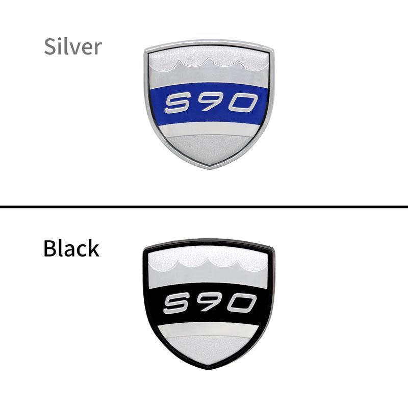 3D Metal Chrome Car Fender Sticker Side Emblem Badge For Volvo V40 V60 S90 V90 S60 S80 XC60 XC40 S80L Logo Auto Accessories