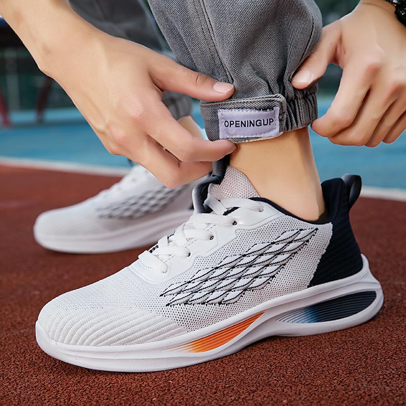38-45 Mode Weiche Sohle Outdoor Casual Sportschuhe Herren Gepolsterte Laufschuhe Luxus Designer Tennis Masculino Dicke Sohle