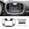 Real Soft Carbon Fiber Sticker For Chrysler 300 300C 2011 2012 2013 2014 LHD RHD Car Central Control Screen Panel Accessories.