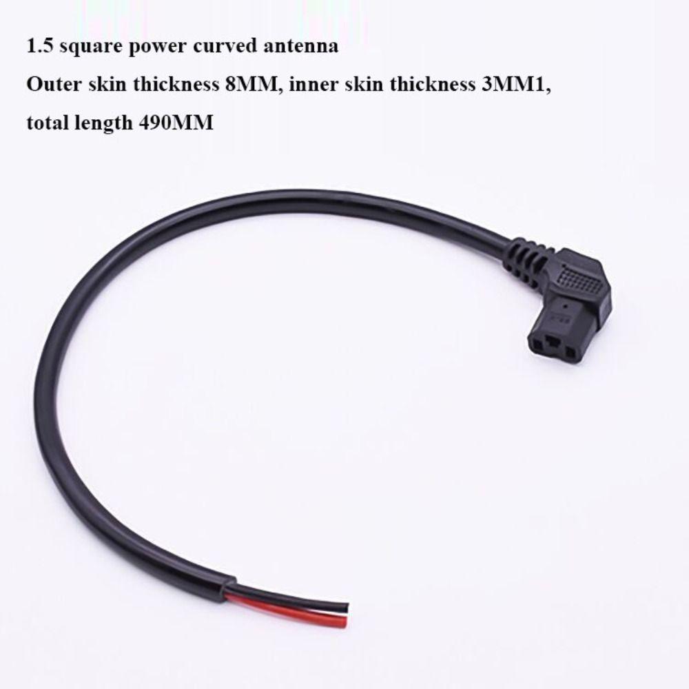 4 Styles Copper Core Charging Black Elbow Wire Male Female Socket  Electric Vehicle Bike